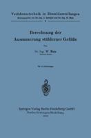 Berechnung Der Ausmauerung Stahlerner Gefasse 3642532470 Book Cover