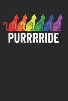 Purrrride: Notebook Notizbuch Blanko Blank Leere Seiten A5 I Tagebuch I Katzen I Katze I Gay I Homosexuell I Regenbogen I Bunt I Farben I Stolz I Lgbt I Lesbisch I Schwul 1671408756 Book Cover