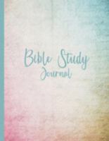 Bible Study Journal: Daily Bible Study Workbook with a Faded Pastel Handwriting Cover 1689586451 Book Cover