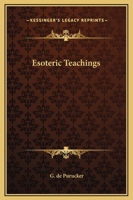 Esoteric Teachings 1425360122 Book Cover
