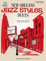 New Orleans Jazz Styles Duets: Early Intermediate: 1 Piano, 4 Hands [With CD/DVD] 1423466659 Book Cover