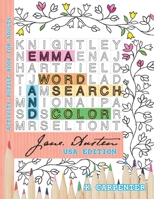 Emma Word Search and Color: Jane Austen Activity Puzzle Book for Adults B08LN5KSHB Book Cover