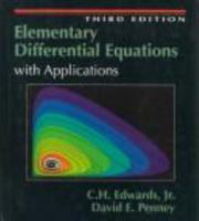 Elementary Differential Equations with Applications 0132540460 Book Cover