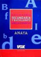 Diccionario De Secundaria Y Bachillerato (Diccionarios Escolares. Lengua Espanola) 8483320576 Book Cover