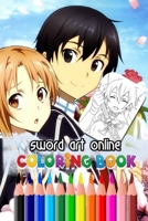 Sword Art Online Coloring Book: Anime Soft Glossy Cover New Coloring Pages, Coloring Book 1678981540 Book Cover