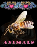 Animals: 100 Beautiful Animals Designs for Stress Relief and Relaxation B08HH1JWB2 Book Cover