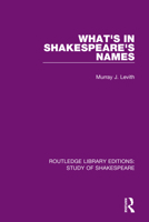 What's in Shakespeare's names 020801716X Book Cover