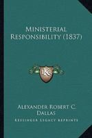Ministerial Responsibility 1120328136 Book Cover