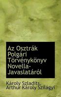 Az Osztrák Polgári Törvénykönyv Novella-Javaslatáról 0559968418 Book Cover