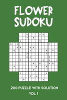 Flower Sudoku 200 Puzzle with solution Vol 1: Sudoku variation similar to Samurai Sudoku B08MSLXLP3 Book Cover