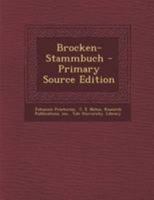 Brocken-Stammbuch 0341416282 Book Cover