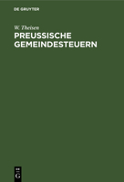 Preu�ische Gemeindesteuern 3111297659 Book Cover