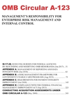 OMB Circular A-123: Management's Responsibility for Enterprise Risk Management and Internal Control 1077489668 Book Cover