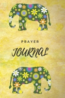 Prayer Journal: Lined Journal - Retro Floral Elephant, Prayer Journal for Women and Girls 6x9 150 pages 1698180659 Book Cover