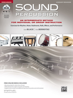 Sound Percussion--An Intermediate Method for Individual or Group Instruction: Exercises for Rhythm, Meter, Rudiments, Rolls, Effects, and Performance (Accessory Percussion), Book & Online Media 1470640805 Book Cover