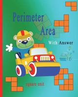 Basic Perimeter and Area of a Shape Square Units Brick Block: Need counting skill before using 1723588482 Book Cover