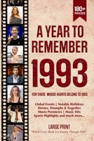 A Year To Remember 1993 History Book: A Nostalgic Tribute for the Radio Babies with Heartfelt Memories of 1993 – An Ideal Gift for Birthdays, Anniversaries, and Special Occasions B0FGNZVVK5 Book Cover