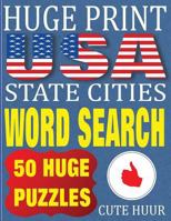 Huge Print USA State Cities Word Search 9527278015 Book Cover