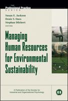 Managing Human Resources for Environmental Sustainability 0470887206 Book Cover