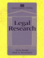 Legal Research 0827374747 Book Cover