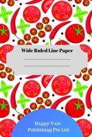 Cute Tomato Theme Wide Ruled Line Paper 1700225715 Book Cover