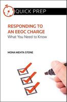 Responding to an EEOC Charge: What You Need to Know 0314274189 Book Cover