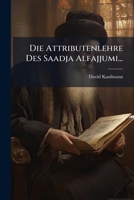 Die Attributenlehre Des Saadja Alfajjumi 1274928931 Book Cover