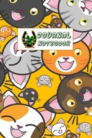 Journal Notebook: Animal Daily Journaling - Lined Paper Wide Ruled Notes Spark Your Imagination and Positive Thinking Funny Cats Smile & Lucky Signs Print 1692691651 Book Cover