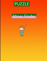 PUZZLE Mines Finder: summer puzzle book B098GY438L Book Cover