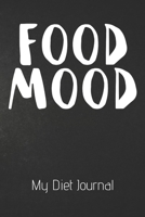 FOOD MOOD My Diet Journal: Ultimate Meal Planner And Diet Notebook: This is a 6X9 110 Page Food Tracker. Makes a Great Health and Wellness, Calorie Counter or Just Recording Diet Journey Gift For Men  1706214898 Book Cover