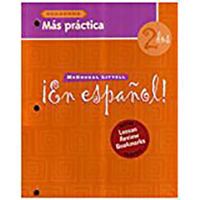 En Espanol Cuaderno Mas Practica 2 Dos [With Lesson Review Bookmarks] 0618661441 Book Cover