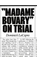 Madame Bovary on Trial 0801493617 Book Cover