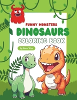 Dinosaurs Coloring Book: Designed for Tiny Hands: The large, uncomplicated designs ensure that even the youngest artists can confidently express ... faces as they bring these Dinosaurs to life B0CRVPCBGX Book Cover