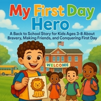 My First Day Hero: A First Day of School Book for Kids Ages 3–8: Builds Confidence, Eases School Anxiety, and Encourages Friendship & Emotional Learning for Preschool, Kindergarten & Elementary B0FGTVVDPQ Book Cover