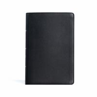 CSB Personal Size Giant Print Bible, Black Genuine Leather 1430082461 Book Cover