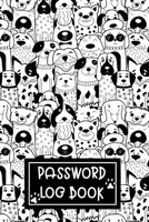 Password Logbook: Password Log Book And Internet Password Alphabetical Pocket Size Small Organizer Black Dog Frame 6" x 9" For Kids Boys Girls Women Men 1678937215 Book Cover