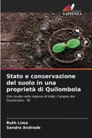 Stato e conservazione del suolo in una proprietà di Quilombola: Uno studio nella regione di Imbé, Campos dos Goytacazes - RJ (Italian Edition) 3639857801 Book Cover
