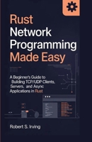 RUST NETWORK PROGRAMMING MADE EASY: A Beginner’s Guide to Building TCP/UDP Clients, Servers, and Async Applications in Rust (Rust Mastery Series) B0FJDY5SL7 Book Cover