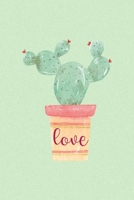 Love: All Purpose 6x9 Blank Lined Notebook Journal Way Better Than A Card Trendy Unique Gift Green Texture Succulents 1708087389 Book Cover