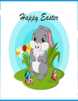 Happy Easter: Happy Easter coloring book for kids and adults; B08WSH46BF Book Cover