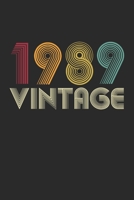 Vintage notebook paper 1989 Birthday 31th Gift 1679734040 Book Cover