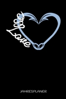 Love Jahresplaner: I Love Angeln Angler Fisch Fischer Zwei Jahres Kalender 2020 2021 6x9 A5: Studienplaner Terminkalender W�chentliche To-Do-Liste & Ziele F�r Sch�ler, Lehrer Und Studenten 167123989X Book Cover