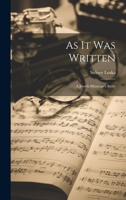 As It Was Written: A Jewish Musician's Story 1019543310 Book Cover