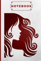 Notebook: Lady / Woman Head / Hair Fashion Design 120 Pages Lined Paper Notepad 1092864946 Book Cover