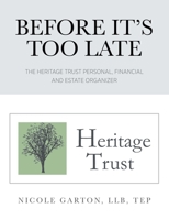 Before It's Too Late: The Heritage Trust Personal, Financial and Estate Organizer 022880647X Book Cover