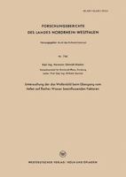 Untersuchung Der Das Wellenbild Beim Ubergang Vom Tiefen Auf Flaches Wasser Beeinflussenden Faktoren 366303786X Book Cover