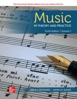 ISE Music in Theory and Practice Volume 1 1260571025 Book Cover