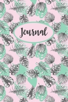 Journal: Tropical Leaves Journal With Blank Lined Pages, Perfect For Taking Notes And journaling, Pretty Notebook & Diary For Men & Women, Nature Lovers Gift. 1708178236 Book Cover