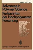Advances in Polymer Science, Volume 7/4: Fortschritte Der Hochpolymeren Forschung 3540050469 Book Cover