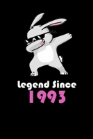 Legend since 1993 Notebook, Dabbing bunny journal, Birthday Gifts, Gift idea for Boys and Girls: Blank Lined Notebook 6 x 9, 110 pages, matte finished cover 1660284481 Book Cover
